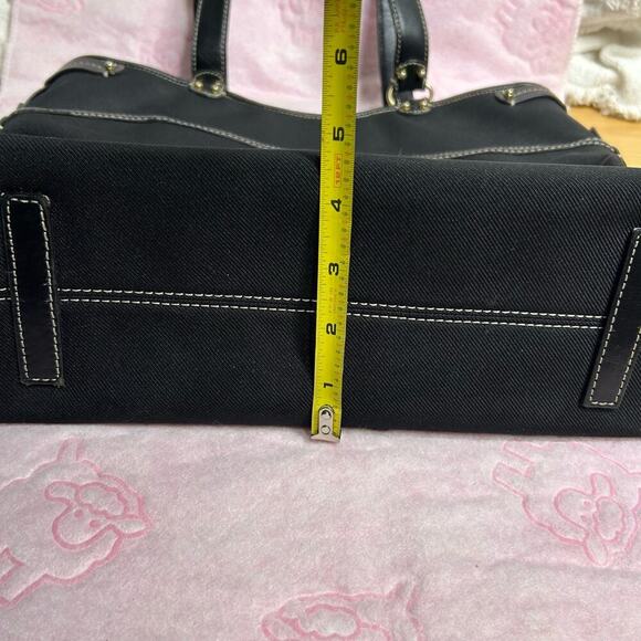 ˚₊‧꒰ა ☆ ໒꒱ ‧₊˚ ANTONIO MELANI Tote Handbag  Large Black (AA1-G) - Picture 8 of 11